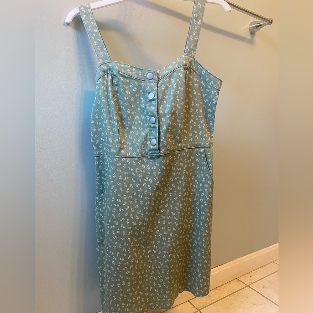 Floral Denim Dress